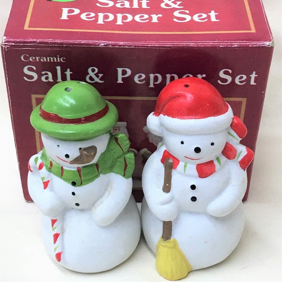 Other - Snowman Salt & Pepper Set NEW in BOX